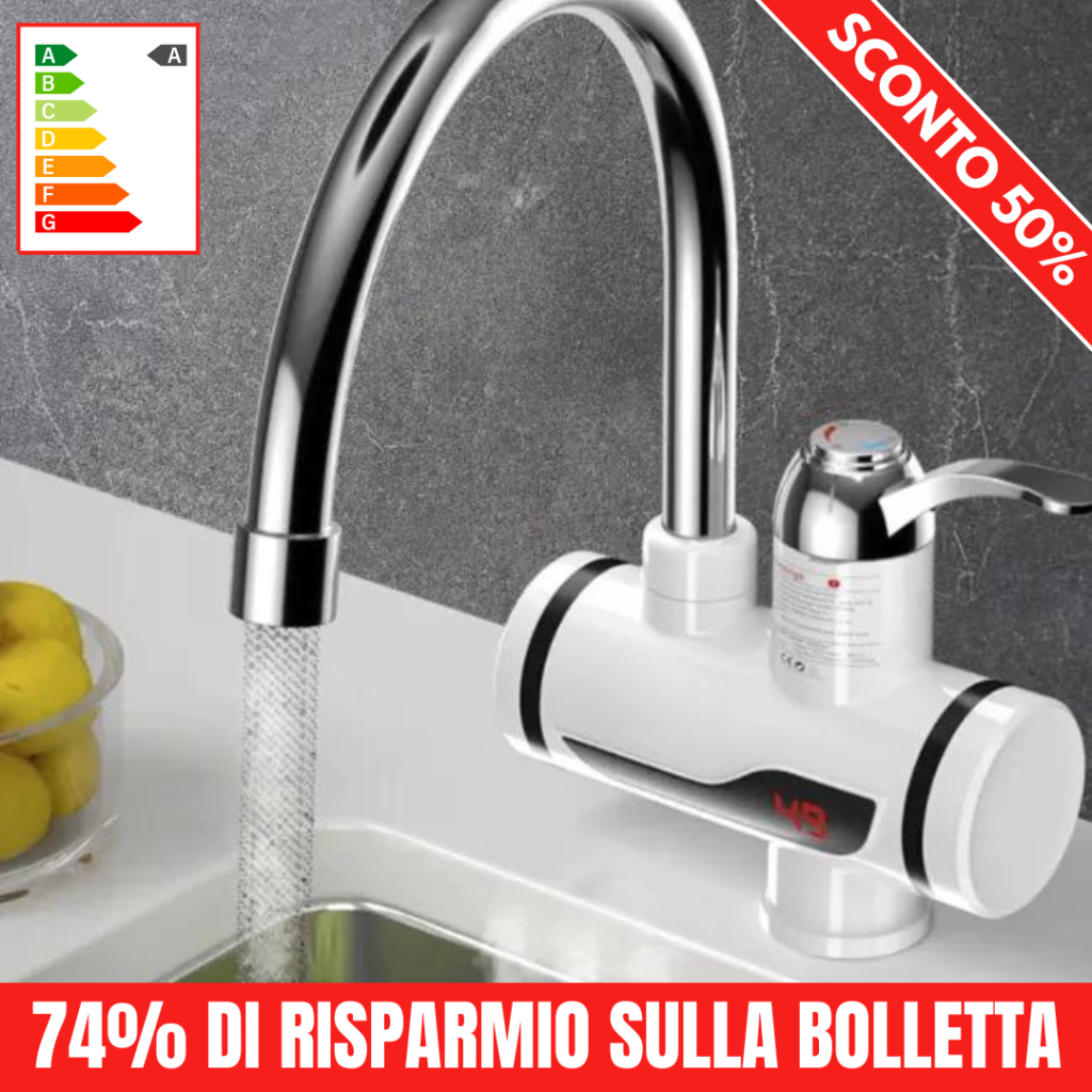 Rubinetto elettrico acqua calda